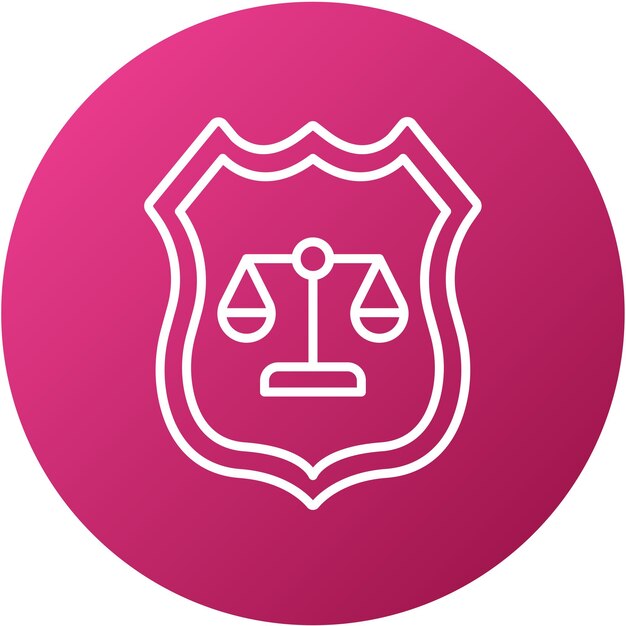 Diseño vectorial estilo del icono de los derechos civiles