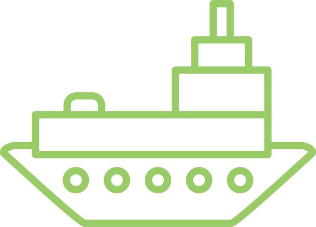 Diseño vectorial del estilo del icono del derrame de petróleo en el océano