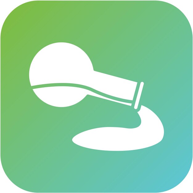 Diseño vectorial Estilo del icono de derrame químico