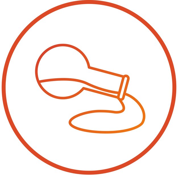 Diseño vectorial Estilo del icono de derrame químico