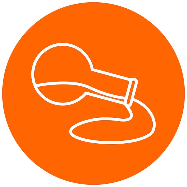Diseño vectorial Estilo del icono de derrame químico