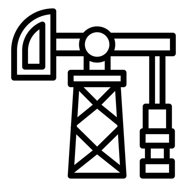 Diseño vectorial Estilo del icono de Derrick
