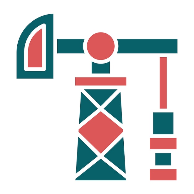Diseño vectorial Estilo del icono de Derrick