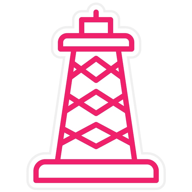 Diseño vectorial Estilo del icono de Derrick