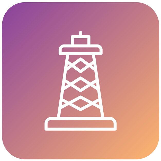 Diseño vectorial Estilo del icono de Derrick