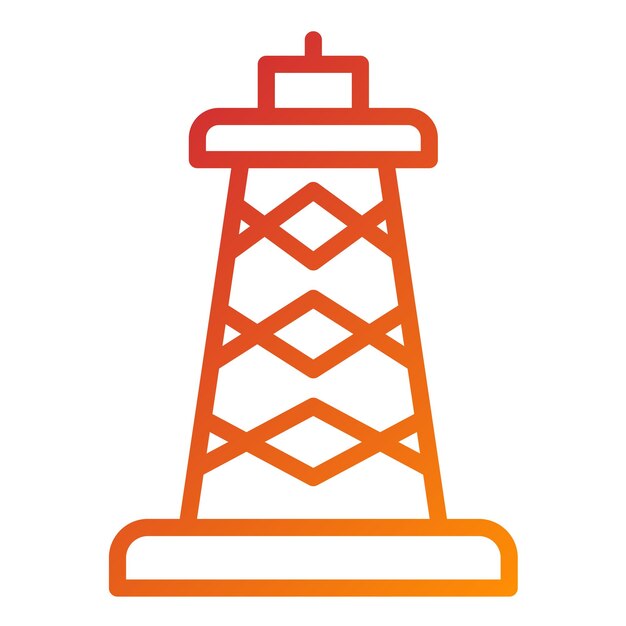 Diseño vectorial Estilo del icono de Derrick