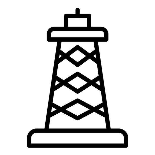 Diseño vectorial Estilo del icono de Derrick