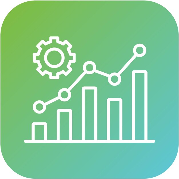 Diseño vectorial Estilo de icono de desarrollo de negocios