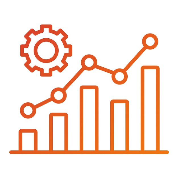Diseño vectorial Estilo de icono de desarrollo de negocios