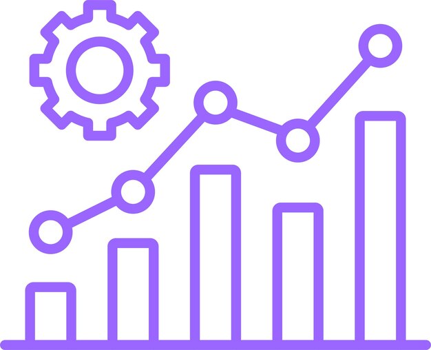 Diseño vectorial Estilo de icono de desarrollo de negocios