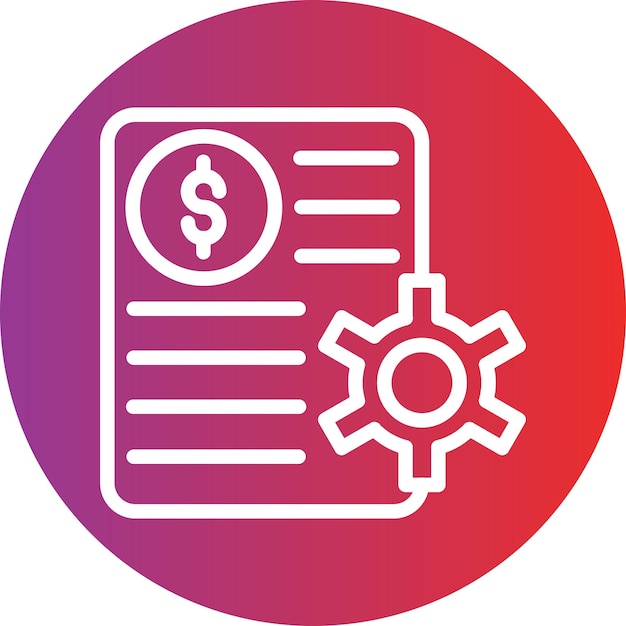 Diseño vectorial Estilo del icono de desarrollo de precios