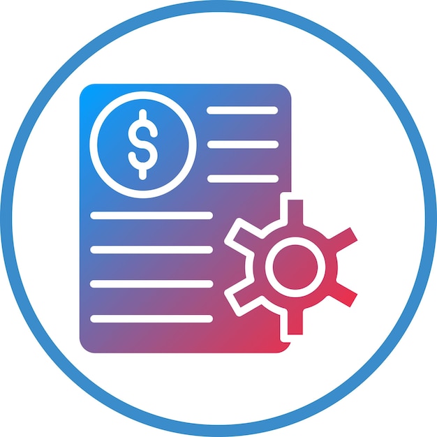 Diseño vectorial Estilo del icono de desarrollo de precios