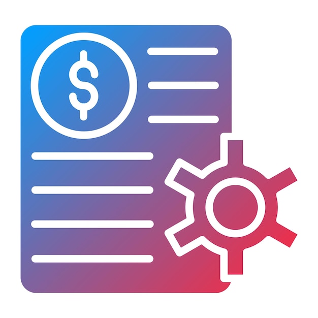 Diseño vectorial Estilo del icono de desarrollo de precios