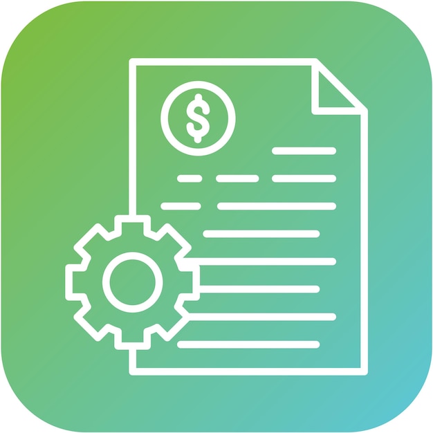 Diseño vectorial Estilo del icono de desarrollo de precios