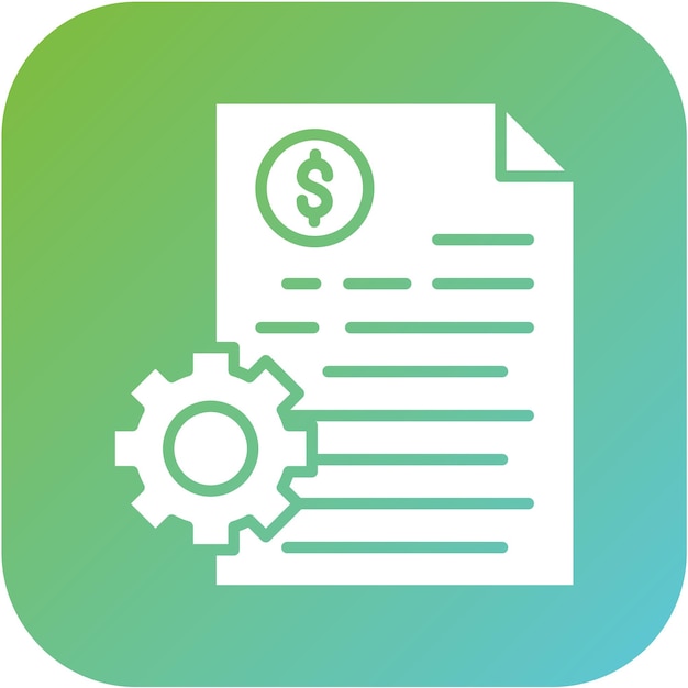 Diseño vectorial Estilo del icono de desarrollo de precios