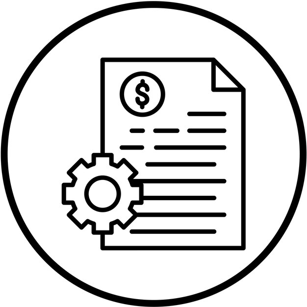 Diseño vectorial Estilo del icono de desarrollo de precios