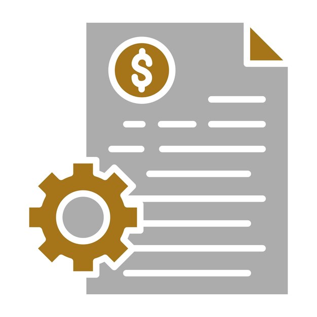Diseño vectorial Estilo del icono de desarrollo de precios