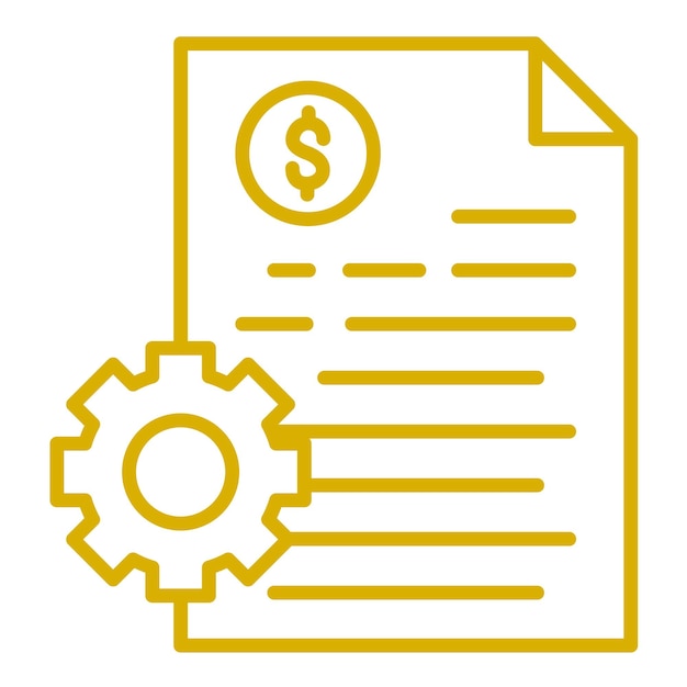 Diseño vectorial Estilo del icono de desarrollo de precios