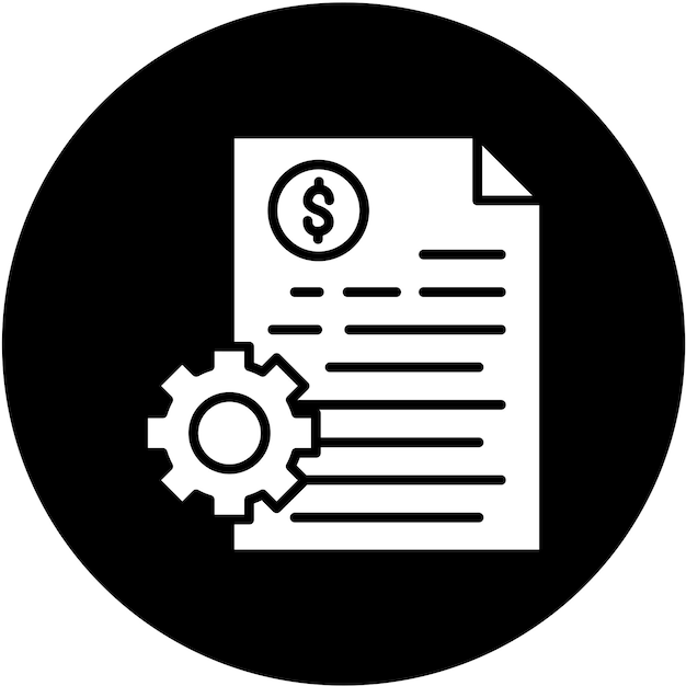 Diseño vectorial Estilo del icono de desarrollo de precios