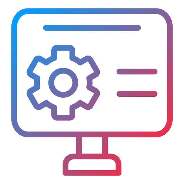 Diseño vectorial Estilo de icono de desarrollo de software