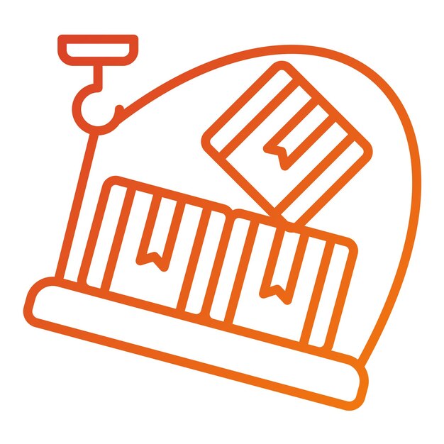 Diseño vectorial Estilo del icono de desbordamiento del envío
