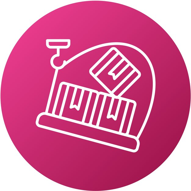 Diseño vectorial Estilo del icono de desbordamiento del envío