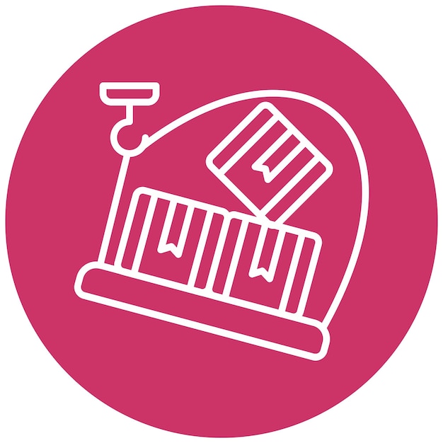 Diseño vectorial Estilo del icono de desbordamiento del envío