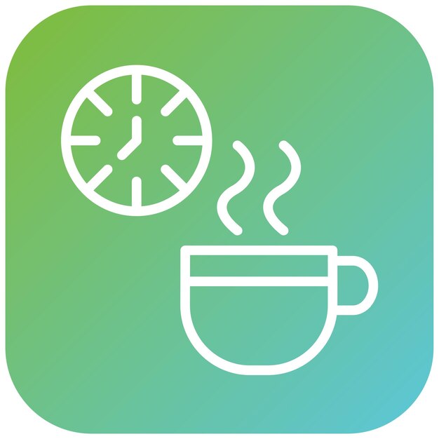 Diseño vectorial Estilo del icono de descanso