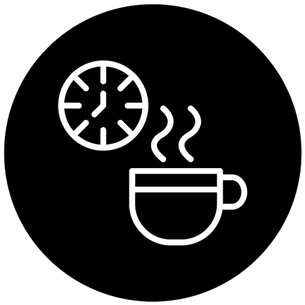 Diseño vectorial Estilo del icono de descanso