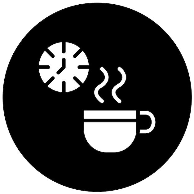 Diseño vectorial Estilo del icono de descanso