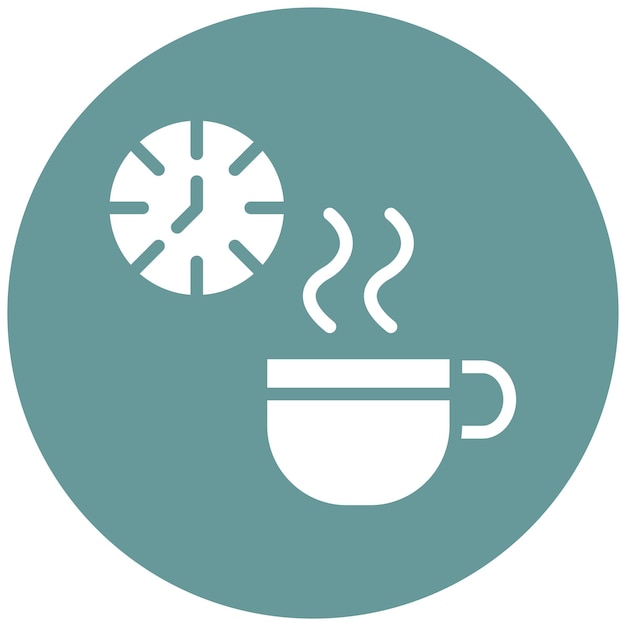 Diseño vectorial Estilo del icono de descanso