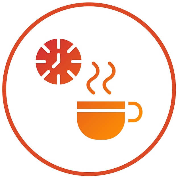 Diseño vectorial Estilo del icono de descanso
