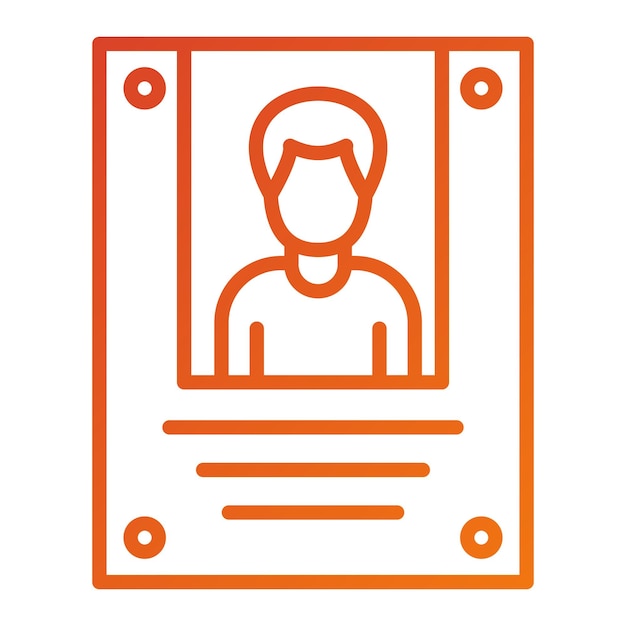 Diseño vectorial estilo de icono deseado