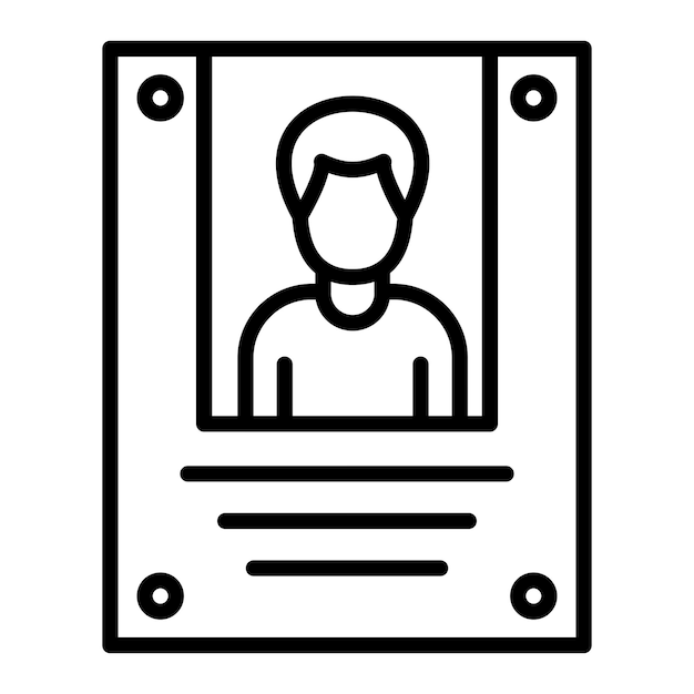 Diseño vectorial estilo de icono deseado