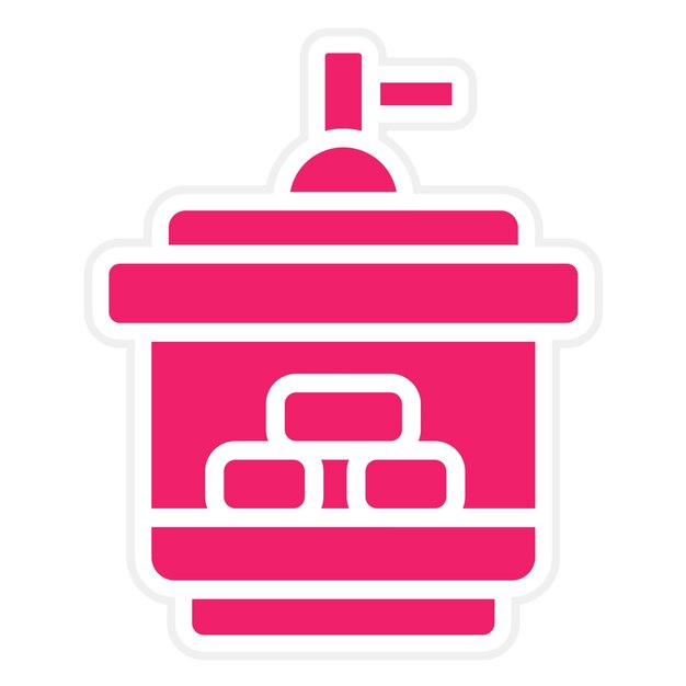 Diseño vectorial Estilo del icono del desecador