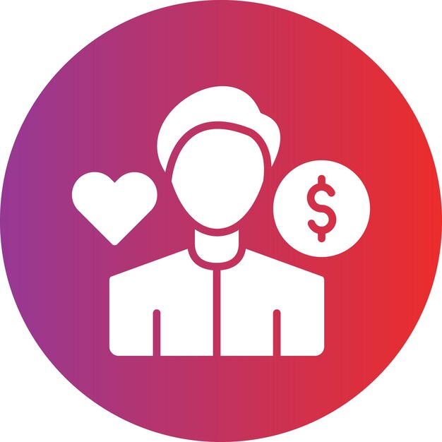 Diseño vectorial Estilo del icono de deseo