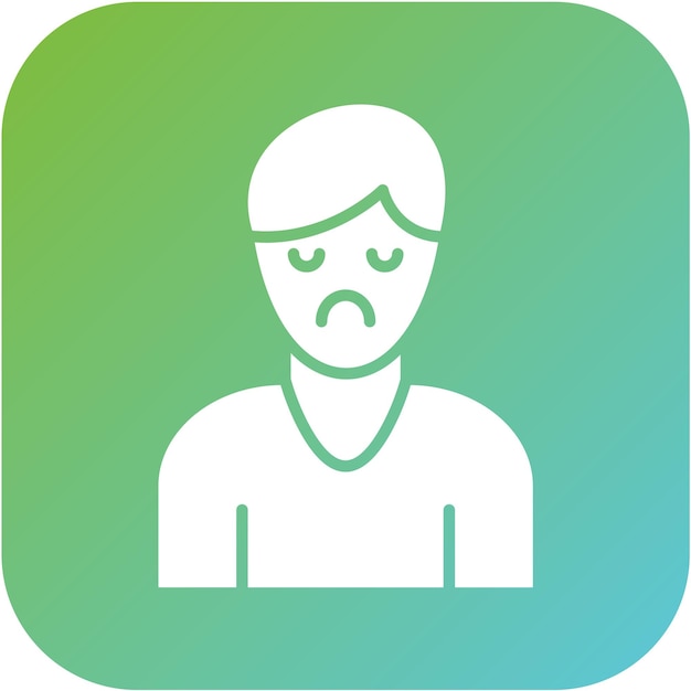 Diseño vectorial Estilo del icono de la desesperanza