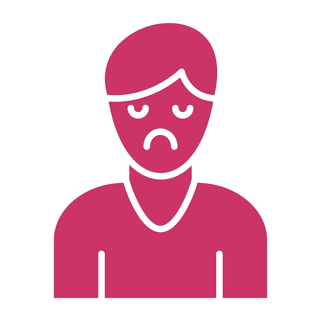 Diseño vectorial Estilo del icono de la desesperanza