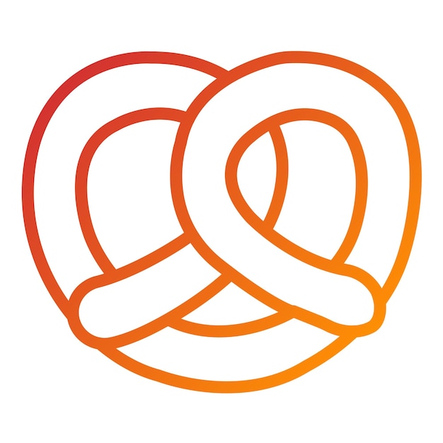 Diseño vectorial Estilo del icono del desfile de pretzels
