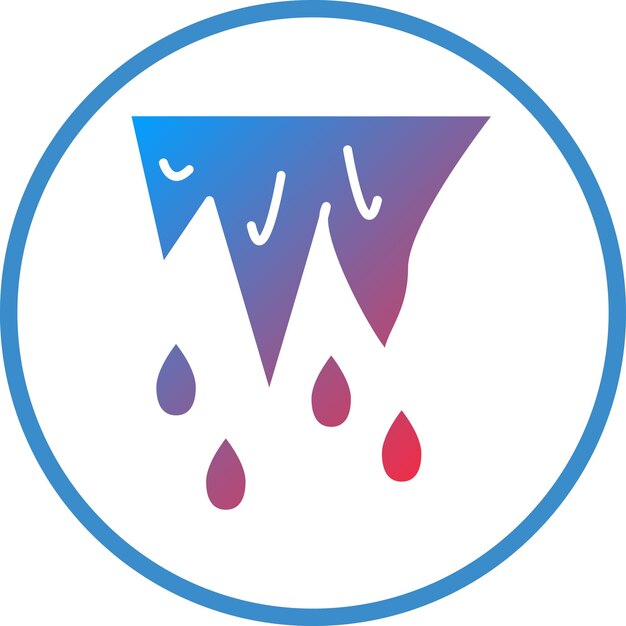 Diseño vectorial Estilo del icono de deshielo