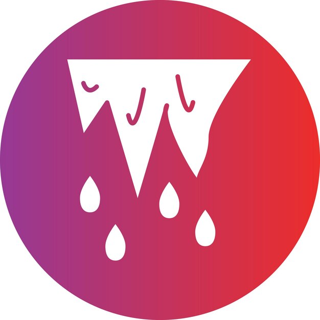 Diseño vectorial Estilo del icono de deshielo