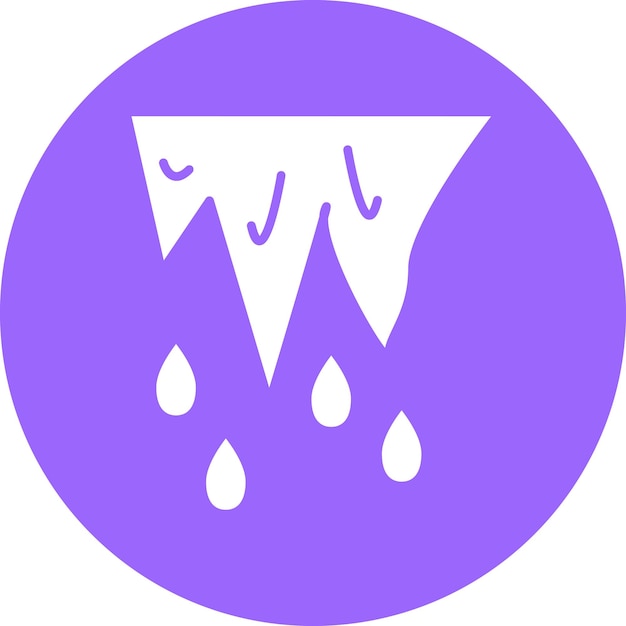 Diseño vectorial Estilo del icono de deshielo