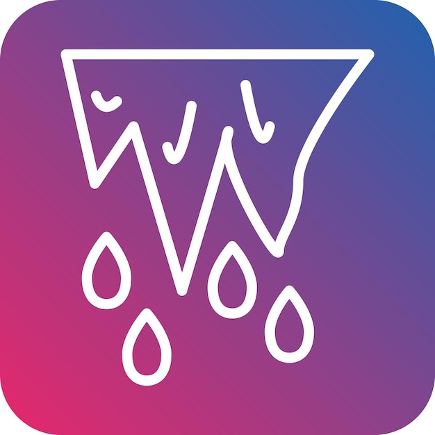 Diseño vectorial Estilo del icono de deshielo