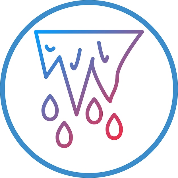 Diseño vectorial Estilo del icono de deshielo