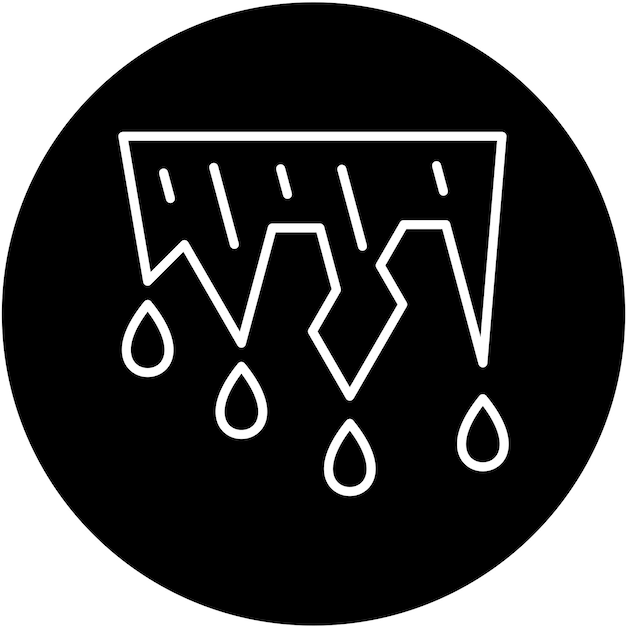 Diseño vectorial Estilo del icono de deshielo