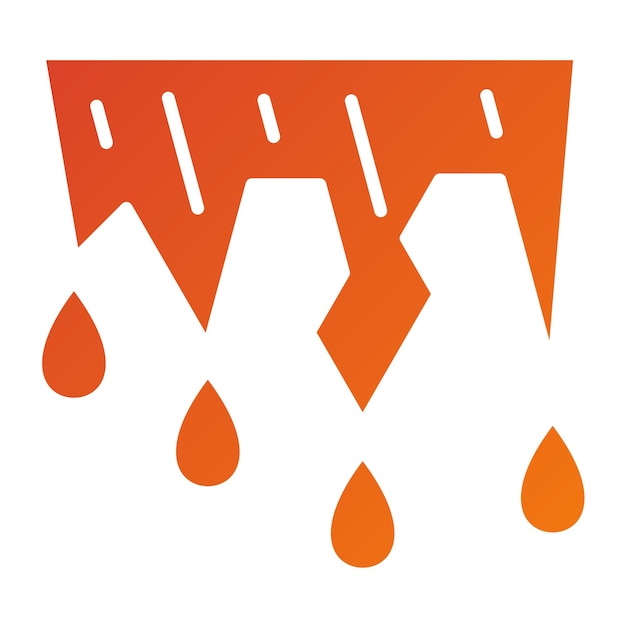 Diseño vectorial Estilo del icono de deshielo