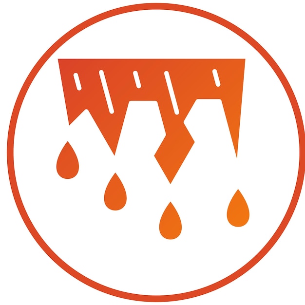 Diseño vectorial Estilo del icono de deshielo