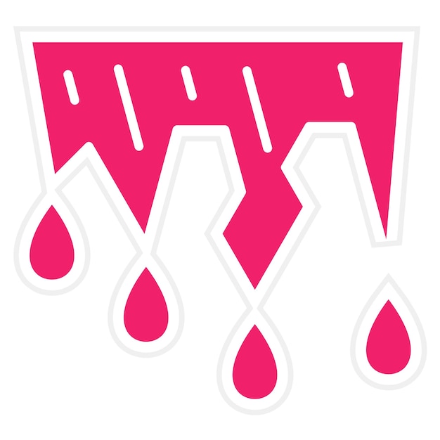 Diseño vectorial Estilo del icono de deshielo