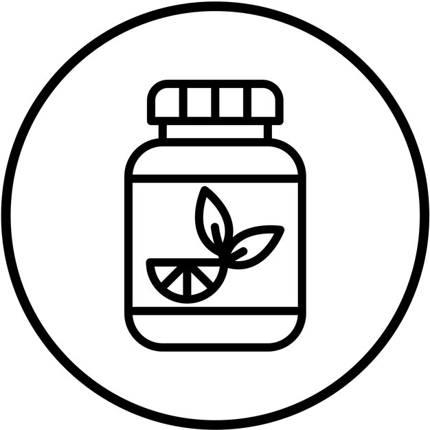 Diseño vectorial Estilo del icono de desintoxicación
