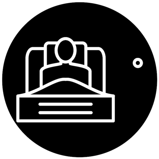 Diseño vectorial Estilo del icono de despertar del bienestar